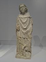 Statue, La Force et la Justice (de Entourage de Tino di Camaino, Toscane, 1ere moitie du 14e, Marbre)(2)